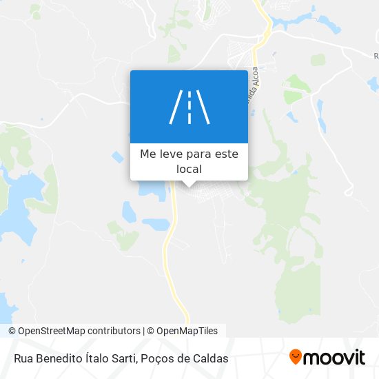 Rua Benedito Ítalo Sarti mapa