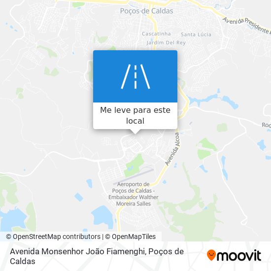 Avenida Monsenhor João Fiamenghi mapa