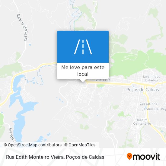 Rua Edith Monteiro Vieira mapa