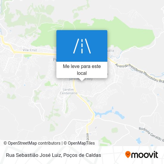 Rua Sebastião José Luiz mapa