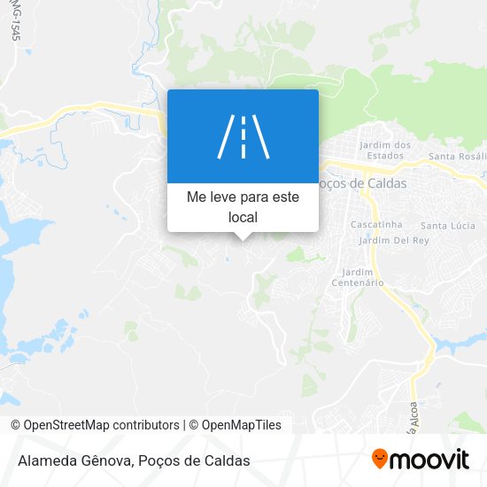 Alameda Gênova mapa