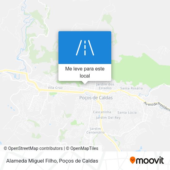 Alameda Miguel Filho mapa