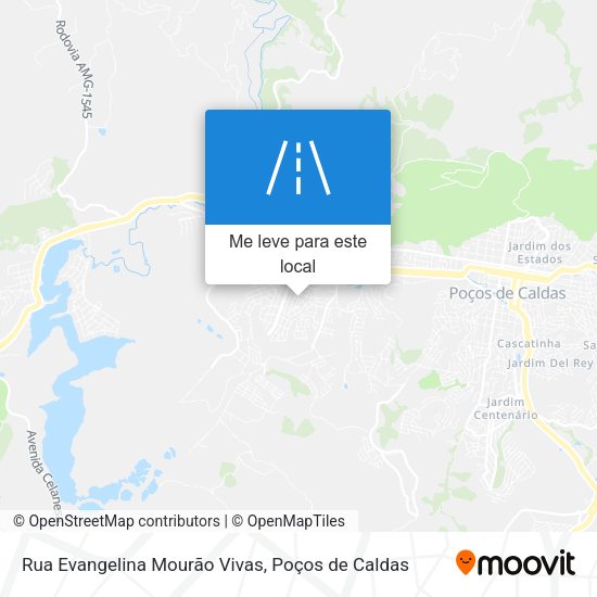 Rua Evangelina Mourão Vivas mapa