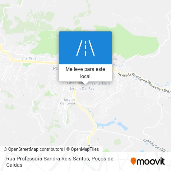 Rua Professora Sandra Reis Santos mapa