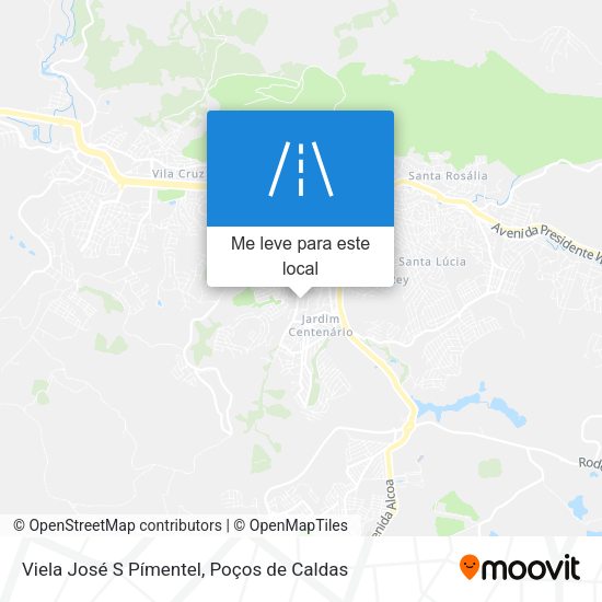 Viela José S Pímentel mapa