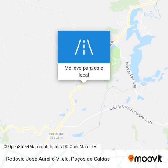 Rodovia José Aurélio Vilela mapa