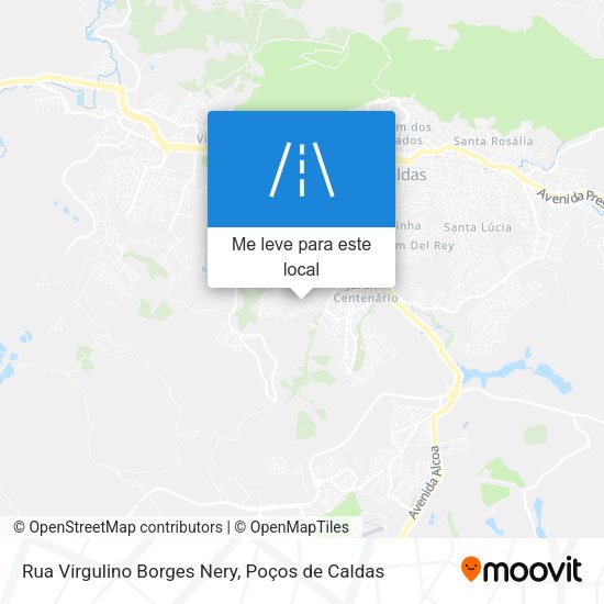 Rua Virgulino Borges Nery mapa