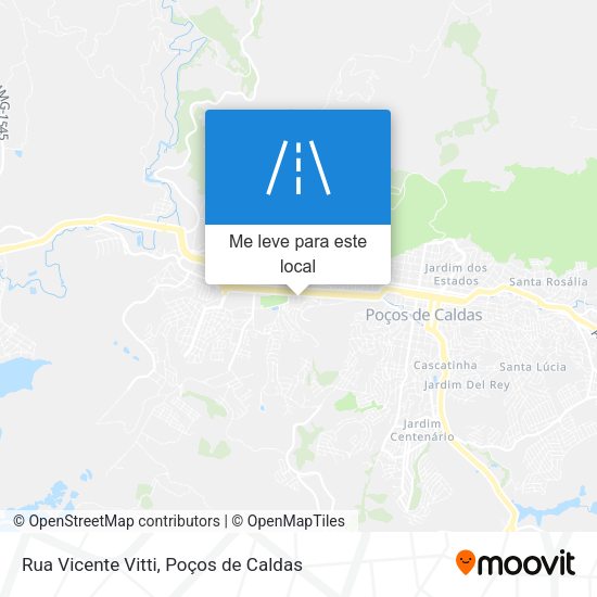 Rua Vicente Vitti mapa