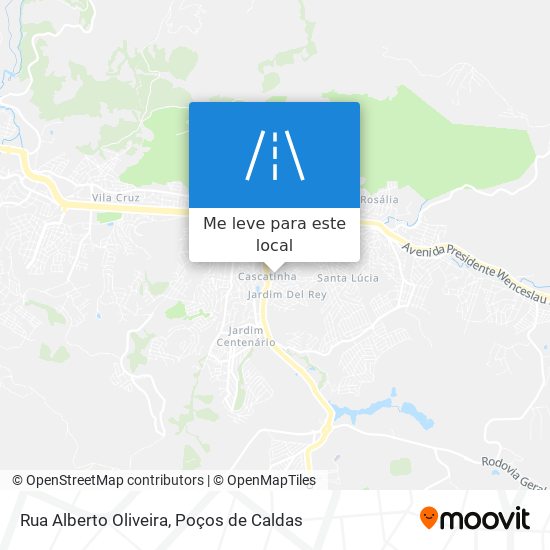 Rua Alberto Oliveira mapa