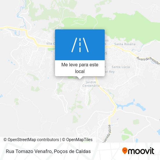 Rua Tomazo Venafro mapa