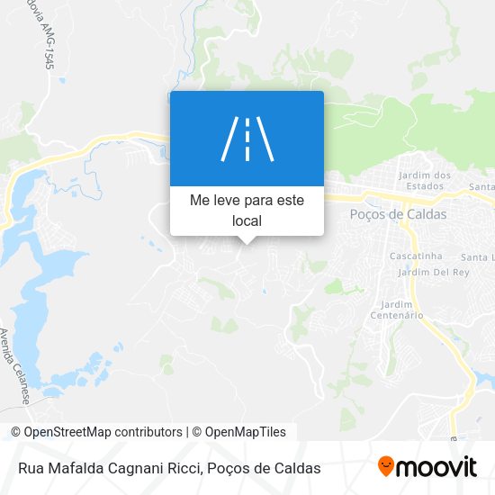 Rua Mafalda Cagnani Ricci mapa