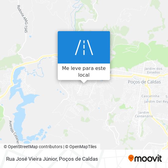 Rua José Vieira Júnior mapa