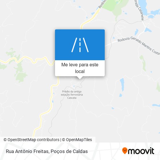 Rua Antônio Freitas mapa
