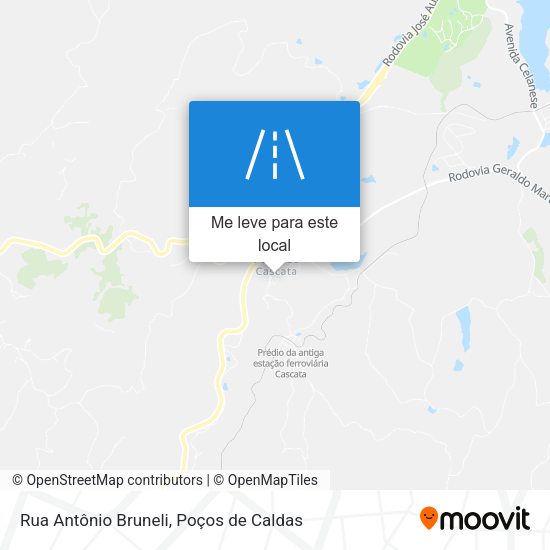 Rua Antônio Bruneli mapa