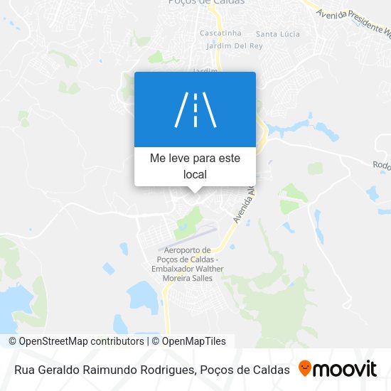 Rua Geraldo Raimundo Rodrigues mapa