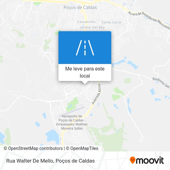 Rua Walter De Mello mapa