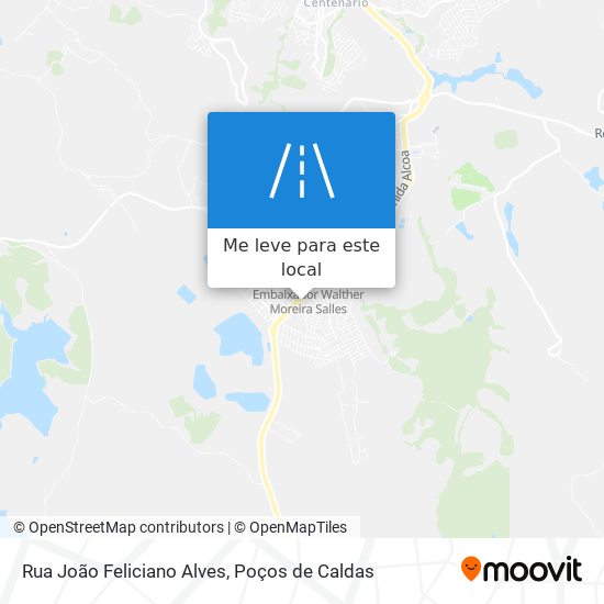 Rua João Feliciano Alves mapa