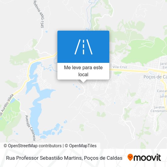 Rua Professor Sebastião Martins mapa