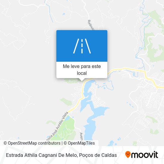 Estrada Athila Cagnani De Melo mapa