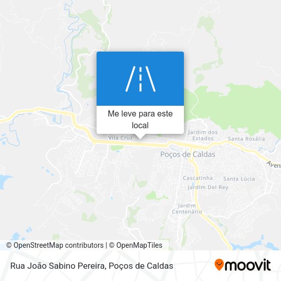 Rua João Sabino Pereira mapa
