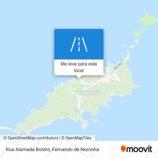 Rua Alameda Boldró mapa