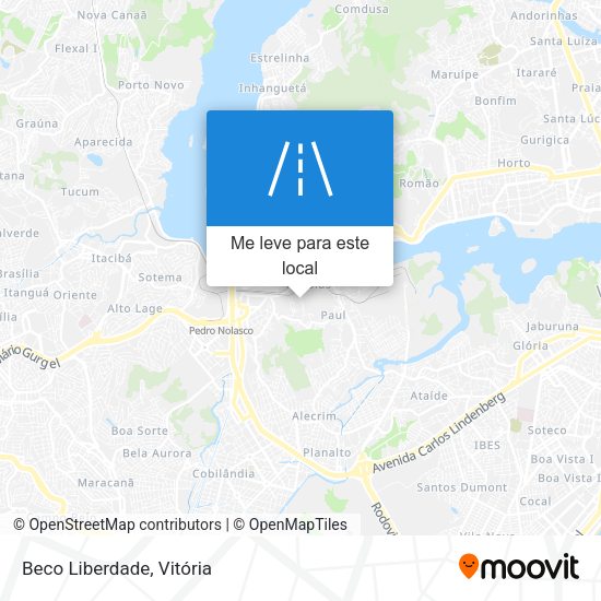 Beco Liberdade mapa