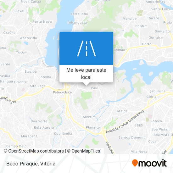 Beco Piraquê mapa