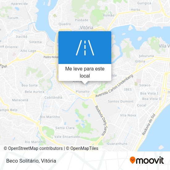 Beco Solitário mapa
