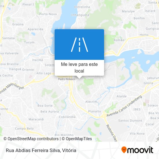 Rua Abdias Ferreira Silva mapa