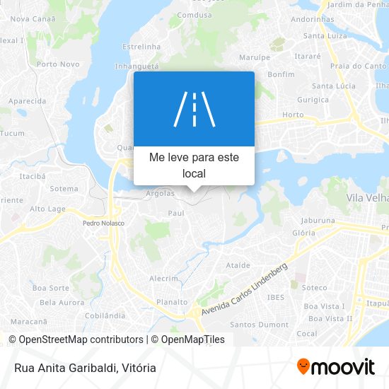 Rua Anita Garibaldi mapa