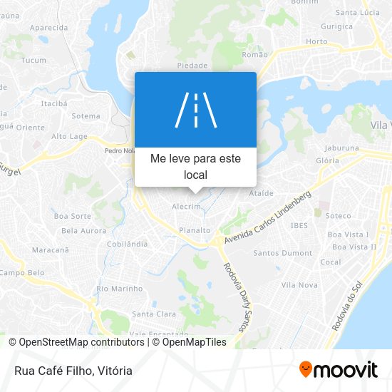 Rua Café Filho mapa