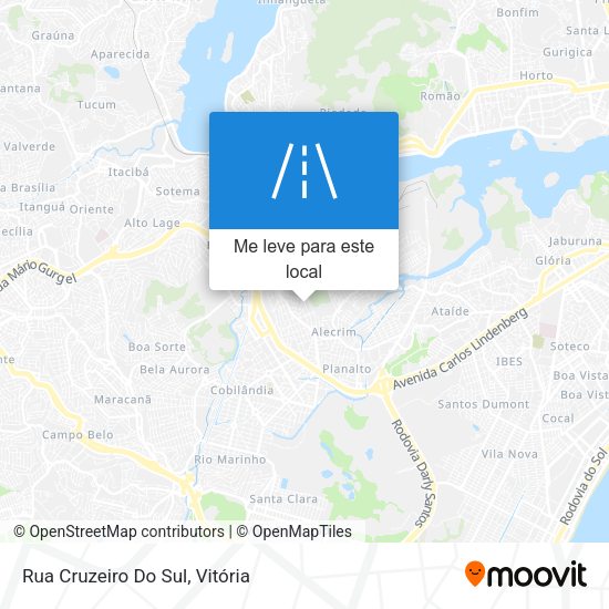 Rua Cruzeiro Do Sul mapa