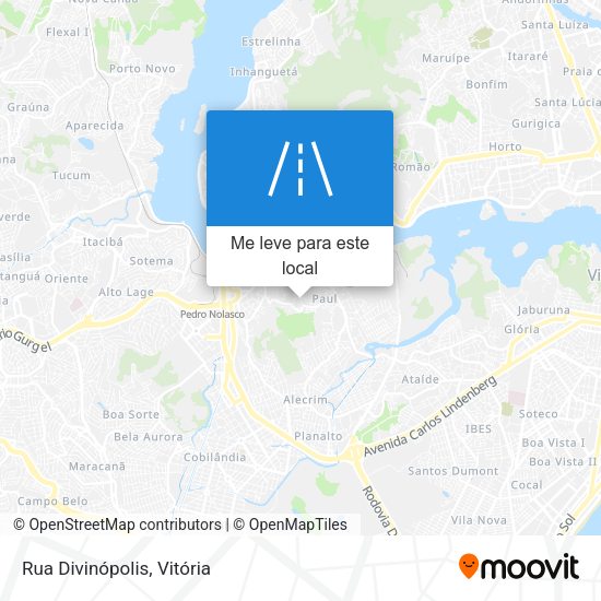 Rua Divinópolis mapa