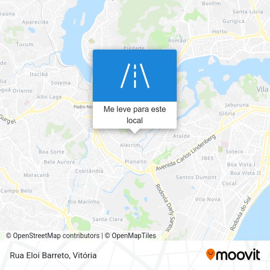 Rua Eloi Barreto mapa