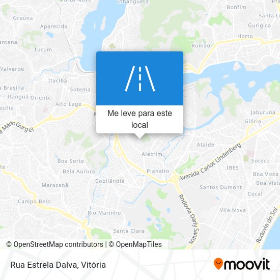 Rua Estrela Dalva mapa