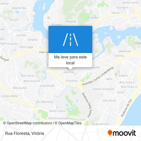 Rua Floresta mapa