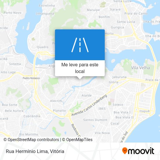 Rua Hermínio Lima mapa