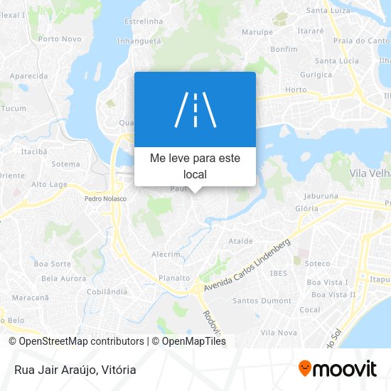 Rua Jair Araújo mapa