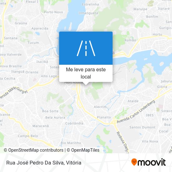 Rua José Pedro Da Silva mapa