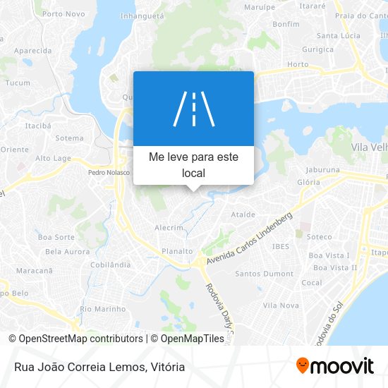 Rua João Correia Lemos mapa