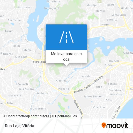 Rua Laje mapa