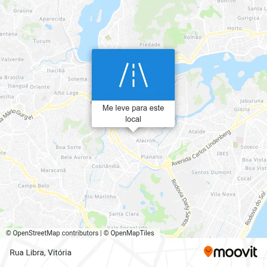 Rua Libra mapa