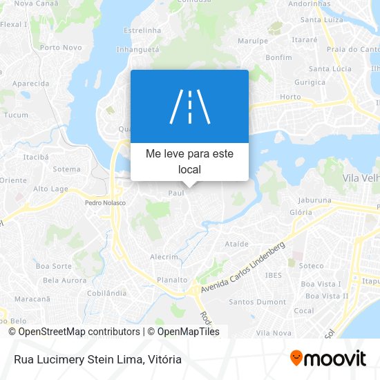 Rua Lucimery Stein Lima mapa