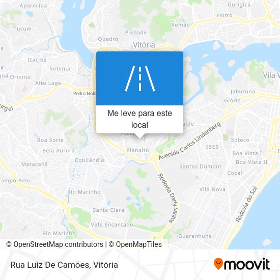 Rua Luiz De Camões mapa