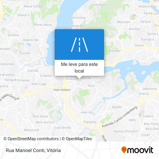 Rua Manoel Conti mapa