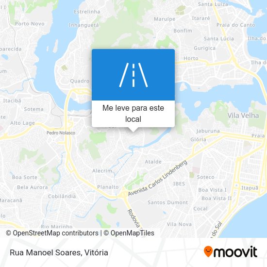 Rua Manoel Soares mapa