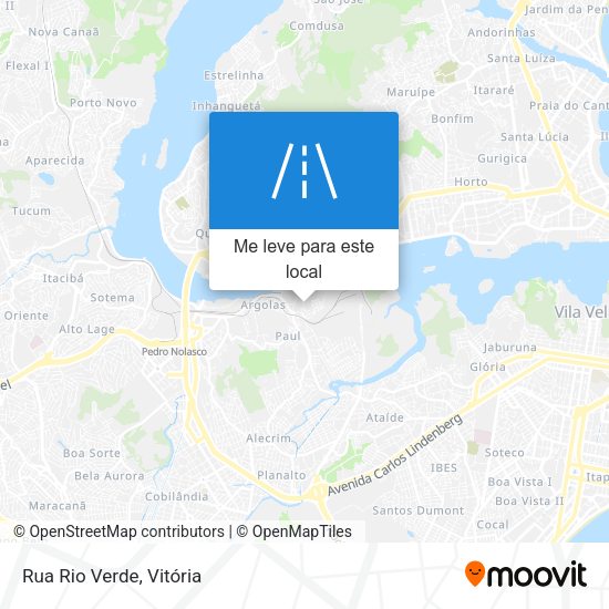 Rua Rio Verde mapa