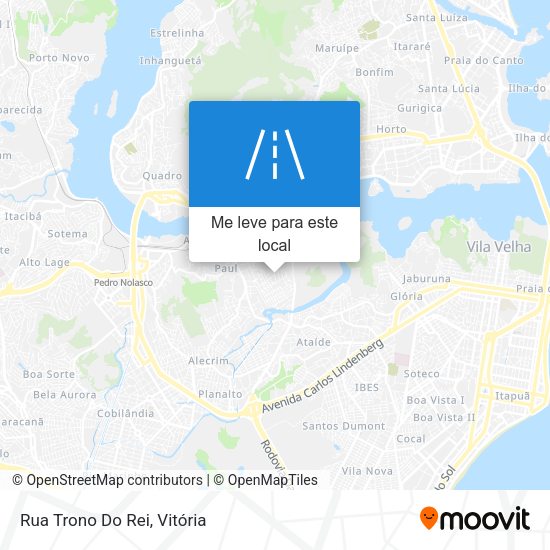 Rua Trono Do Rei mapa