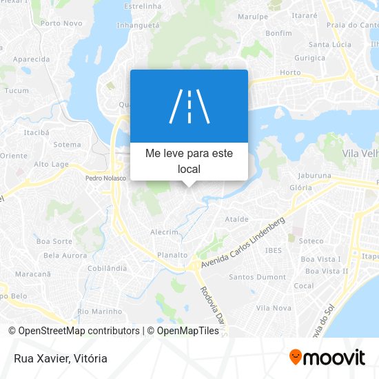 Rua Xavier mapa