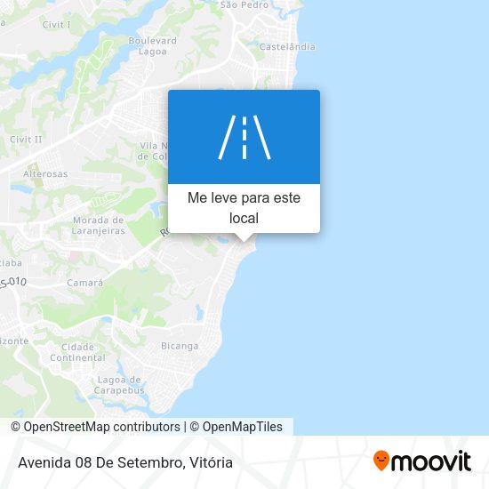 Avenida 08 De Setembro mapa